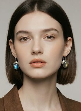 Labradorite Sterling Silver drop earrings 🆕